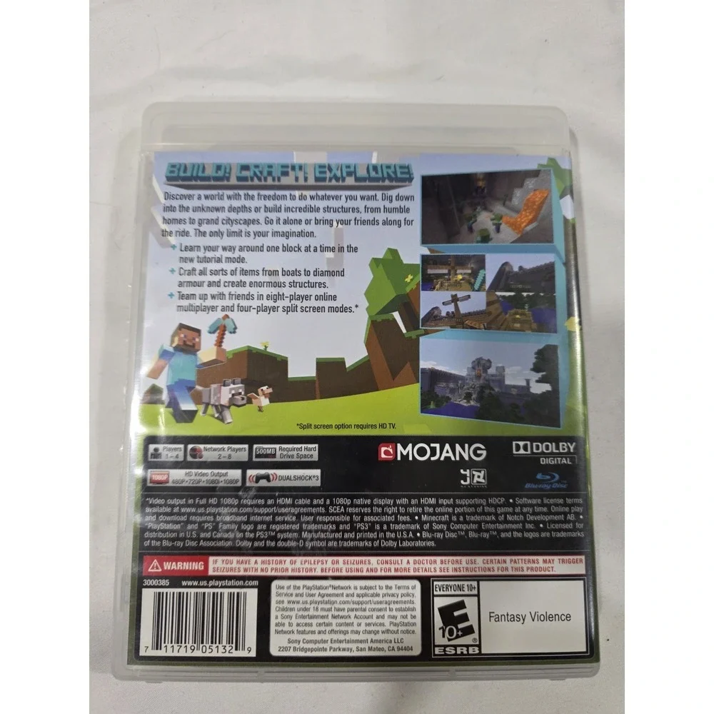Minecraft PlayStation 3 Edition (Sony PS3, 2014)